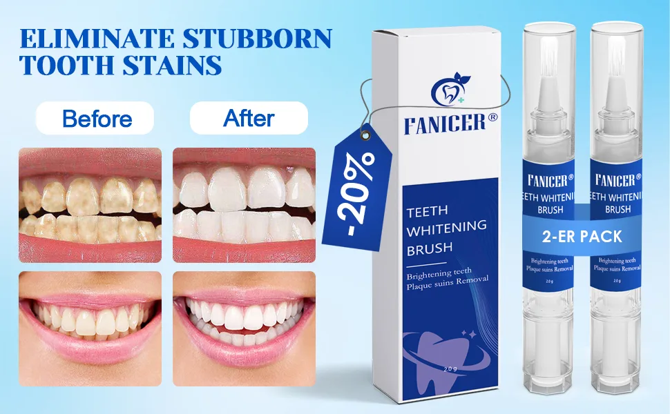 2 Pack Teeth Whitening Pen Teeth Whitening Pen Painless Teeth Bleaching for White Teeth White Teeth at Home - product information 11