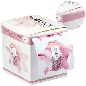 Profico nail template modeling template self-adhesive nail stencil nail extension modeling template self-adhesive 100 pieces rose marble pcv 100pcs pink marble (pvc) - Schablonen Nagelverlängerung Modellier Schablone Selbstklebend für Gel Nägel? Verlängerung
