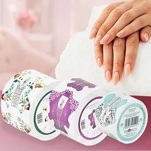 Profico nail template modeling template self-adhesive nail stencil nail extension modeling template self-adhesive 100 pieces rose marble pcv 100pcs pink marble (pvc) - ?Selbstklebend Verlängerung Folie Modellierschablonen Modellier für künstliche Fingernagel