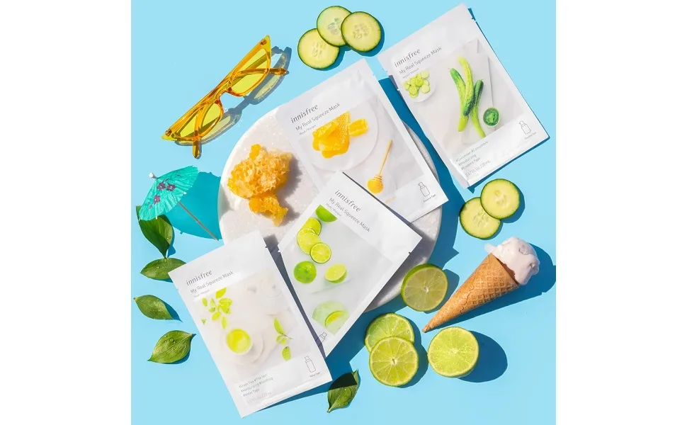 innisfree My Real Squeeze Face Sheet Mask Variety, 12-Pack - product information 2
