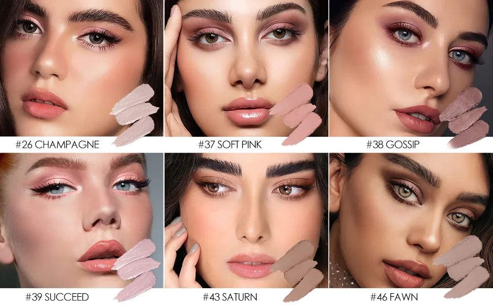 Cysthade pen cream eyeshadow pen glitter and matt eyes shadow waterproof not blooming Eyeshadow create glittering eyes make -up (12 brown spark) - product information 11