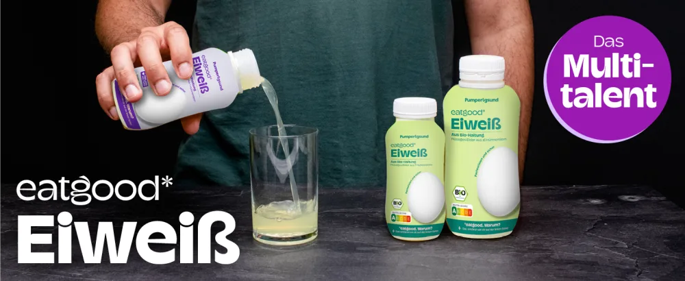 Pumperlgs and egg clar liquid - liquid protein in open -air quality - high -quality chicken protein (free -range 1 x 483 ml) Freiland 483 ml (1 Pack) - eiweiss protein eiklar flüssig ergänzung