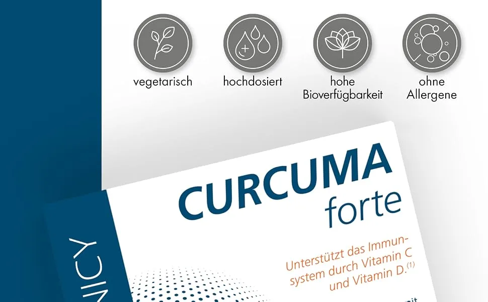 Botanicy Curcuma Forte - Liquid Novasol Curcumin Plus Vitamins C and D - highly dose high bioavailability - 30 turmeric capsules 30 pieces (1 -pack) - Curcuma forte