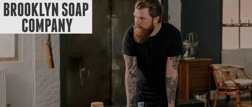 Solid Beard Shampoo Brooklyn Soap Company Beard care for men 0% plastic 100% recyclable packaging 1 piece (48g) Single - Brooklyn Soap Company Bartpflege