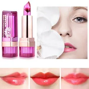 3Pcs Flower Crystal Jelly Magic Temperature-Change Color Lipstick Moisturizing Lipstick Long Lasting Nutritious Lip Balm B (H9302x3) - product information 5