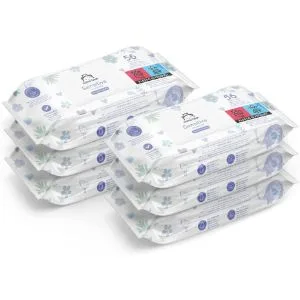 Amazon Brand - Mama Bear Sensitive Baby Wipes Unscented 336 Count (6 Packs of 56) 56 Count (6 Pack) - product information 5
