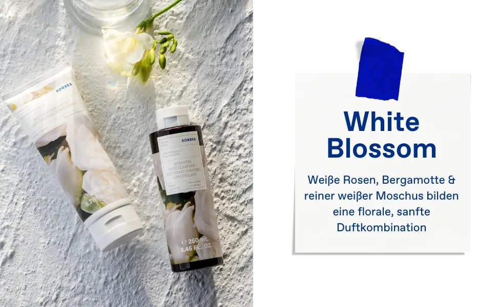 Corrres white blossom revitalizing shower gel with active aloe vera dermatologically tested vegan 250 ml white blossom 250 ml (1 Pack) - White Blossom