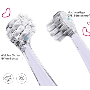 Dada-Tech Kids Electric Toothbrush Replacement Heads for DT-BB1 DT-K6 SG-513 SG-977-4 Pack (Big Age 3+) - product information 11