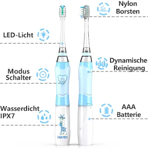 Dada-Tech Kids Electric Toothbrush Replacement Heads for DT-BB1 DT-K6 SG-513 SG-977-4 Pack (Big Age 3+) - product information 13