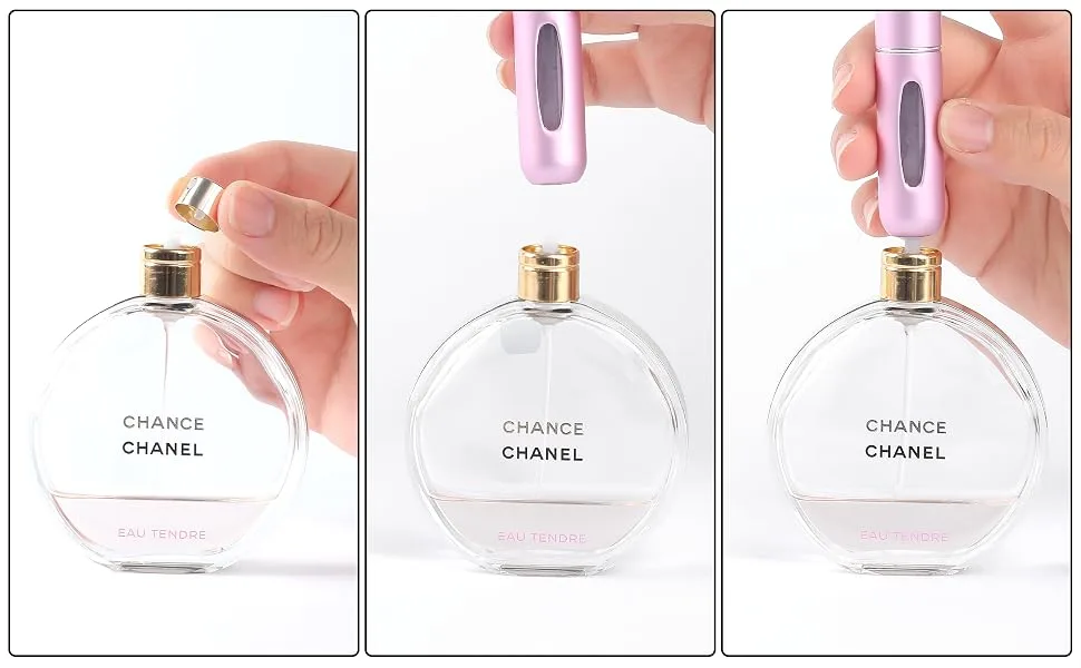 Mini Refillable Perfume Atomizer - Portable Mini Refillable Perfume Empty Spray, Refillable Perfume Spray, Atomizer Perfume Bottle, Scent Pump Case, Travel Perfume Atomizer Refillable (5ml, 4 PCS) - Perfume Atomizer Bottle