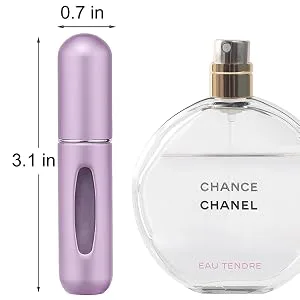 Mini Refillable Perfume Atomizer - Portable Mini Refillable Perfume Empty Spray, Refillable Perfume Spray, Atomizer Perfume Bottle, Scent Pump Case, Travel Perfume Atomizer Refillable (5ml, 4 PCS) - Perfume Atomizer Bottle