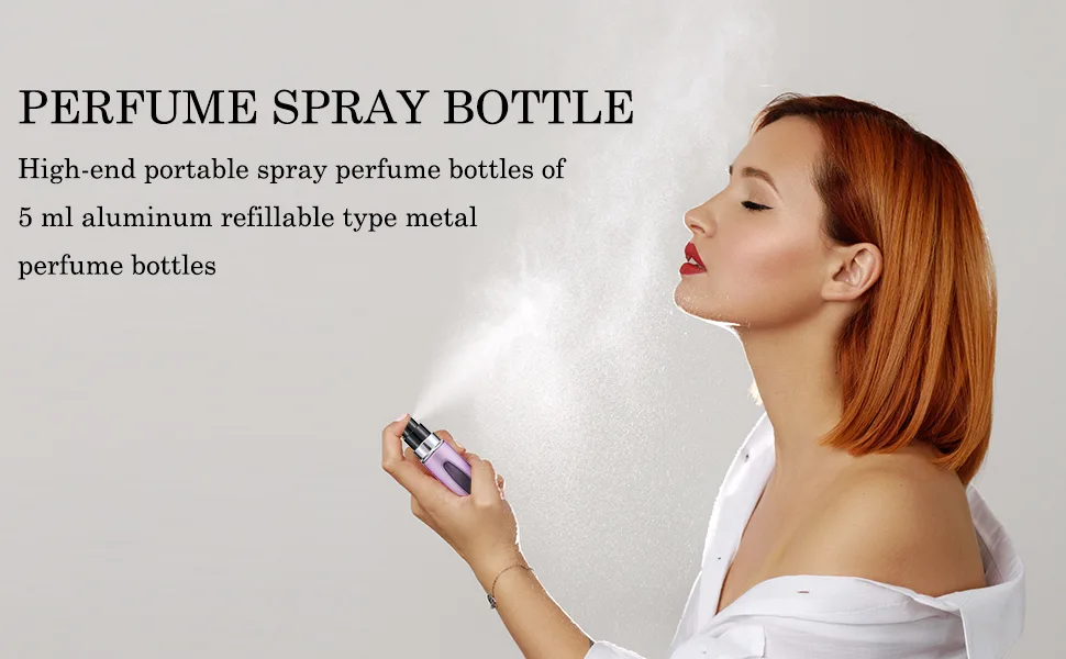 Mini Refillable Perfume Atomizer - Portable Mini Refillable Perfume Empty Spray, Refillable Perfume Spray, Atomizer Perfume Bottle, Scent Pump Case, Travel Perfume Atomizer Refillable (5ml, 4 PCS) - Perfume Atomizer Bottle