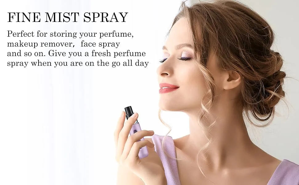 Mini Refillable Perfume Atomizer - Portable Mini Refillable Perfume Empty Spray, Refillable Perfume Spray, Atomizer Perfume Bottle, Scent Pump Case, Travel Perfume Atomizer Refillable (5ml, 4 PCS) - Perfume Atomizer Bottle