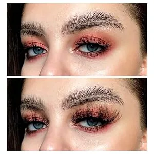 ALPHONSE Lashes 25MM Fluffy Mink False Lashes 8D High Volume Long Thick Dramatic Crossed Fake Eyelashes Pack 4 Pairs 25MM-1 - lashes