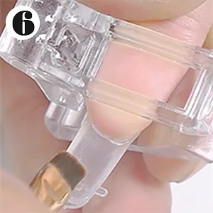 Nail Clips for Polygel 10PCS Clear Nail Tips Clip for Quick Building Nail Forms Clamps Nail Extension DIY Manicure Nail Art Tool - Clear Poly Gel Nail Forms