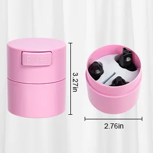 Buqikma Eyelash Glue Storage Tank, Eyelash Extension Glue Jar Storage Tank with Bottom Sealed Adhesive Stand Activated Storage for Eyelash Extension (Black) - size