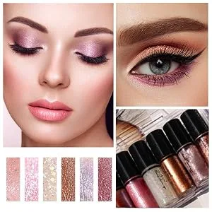 Allbestaye 10PCS Diamond Glitter Eyeliner Liquid Set Shimmer Metallic Eyeshadow Waterproof Makeup Kit #01 - eyeliner