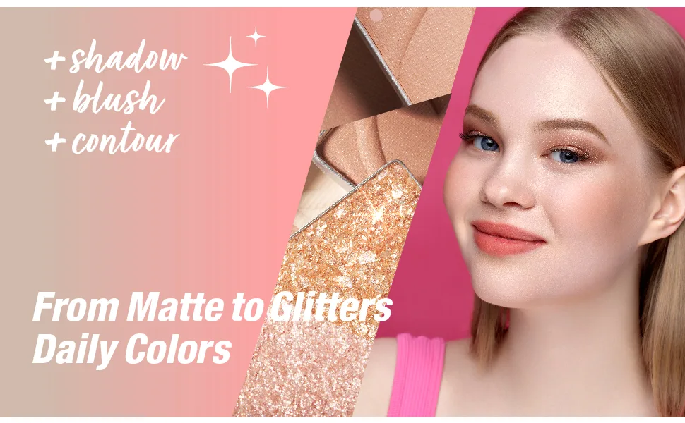 COLORGRAM Multi Cube Palette 5 Colors Eye Shadow - True Beauty K-Drama Makeup, Matte & Glitter Shades, Daily Natural Girlish Eye Makeup (#02 Romantic Cube) - colorgram multi cube palette