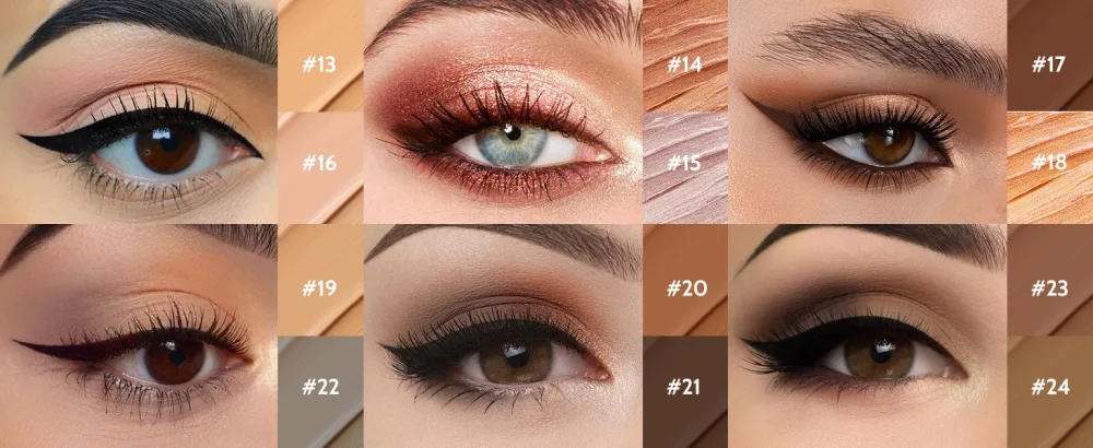 2 PCs cream eyeshadow stick bright eyeshadow pen crayon set matt and shimmering eyes make -up set long -lasting waterproof eyes shadow make -up tool (fancy tabac (1718)) - Langanhaltendes Wasserfester Lidschatten Makeup Pen Werkzeug
