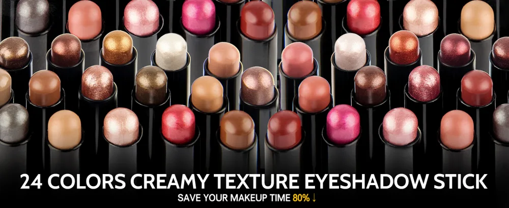 2 PCs cream eyeshadow stick light eyeshadow pen crayon set matt and shimmering eyes make -up set long -lasting waterproof eyelid shadow make -up tool (rich rum (2021)) - 2 PCS Creme Lidschatten Stick