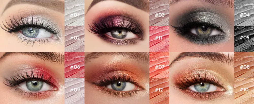 2 PCs cream eyeshadow stick light eyeshadow pen crayon set matt and shimmering eyes make -up set long -lasting waterproof eyelid shadow make -up tool (rich rum (2021)) - Matt und Schimmernder Augen Make up Set