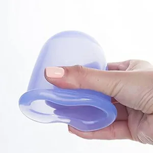 Silicone cupping glasses suction cup anti cellulite massager and promote blood circulation silicone cupping 3 pieces (blue) - Schröpfgläser Silikon