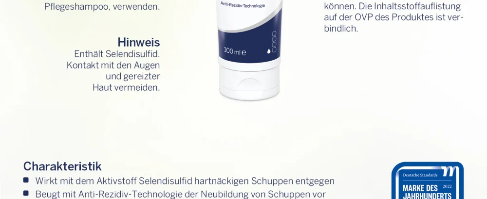 Dermasence selensiv shampoo 100 ml - intensive cure with strongly scaly scalp - prevents new scale formation before - not drying out - perfume -free 100 ml (1 Pack) - DERMASENCE