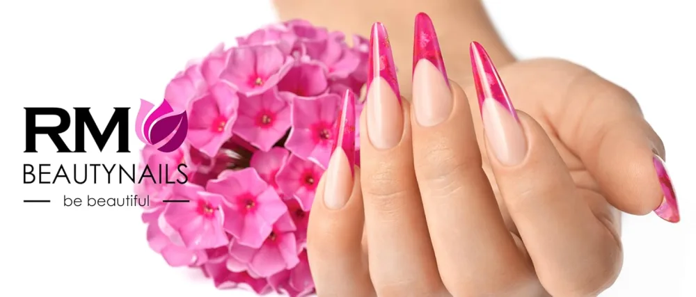 Ballerina Fullsize Tips Clear Artificial Nails Nail Tips 500 Pieces (1 Pack) - RM Beautynails
