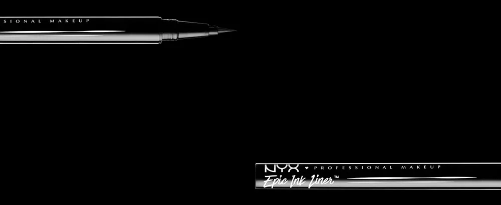 NYX Professional Makeup Epic Ink Eye Liner felt pen waterproof vegan formula 2 Pack shade 01 01 black 2 pieces (1 Pack) 2 pack - Epic Ink Eyeliner