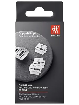 ZWILLING Callus Planer Blades Solingen for Foot Care Stainless Steel 20 Pieces/Individually Packed Replacement Blades - image