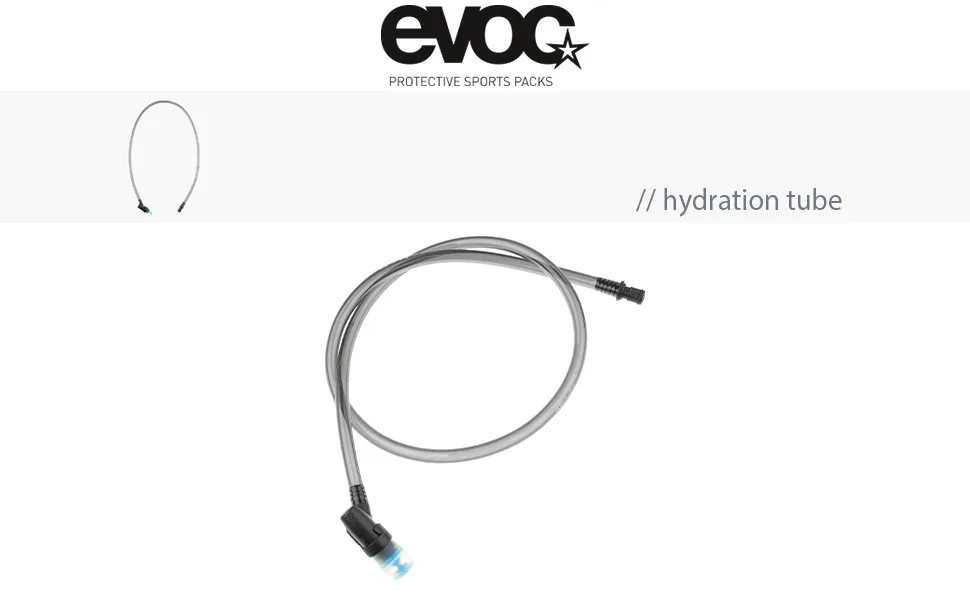 EVOC hydration tube backpack drinking system (drinking hose for backpack optimal drinking bag ideal for EVOC hydration bladder weight: 510 g) carbon gray - Banner