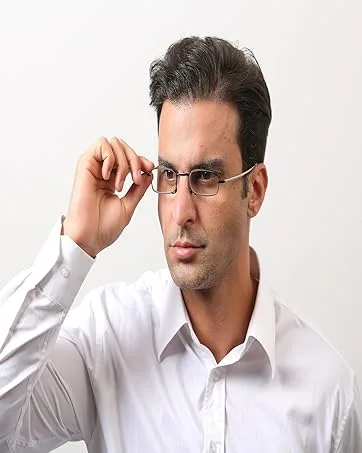 KoKoBin 2 pieces mini narrow reading glasses spring hinge metal reading aid unisex visual aid with case +1.0 2 pieces +1.0 - ultraleichte Mini-Lesebrille Anti-Blaulicht Lesebrille lesebrille damen