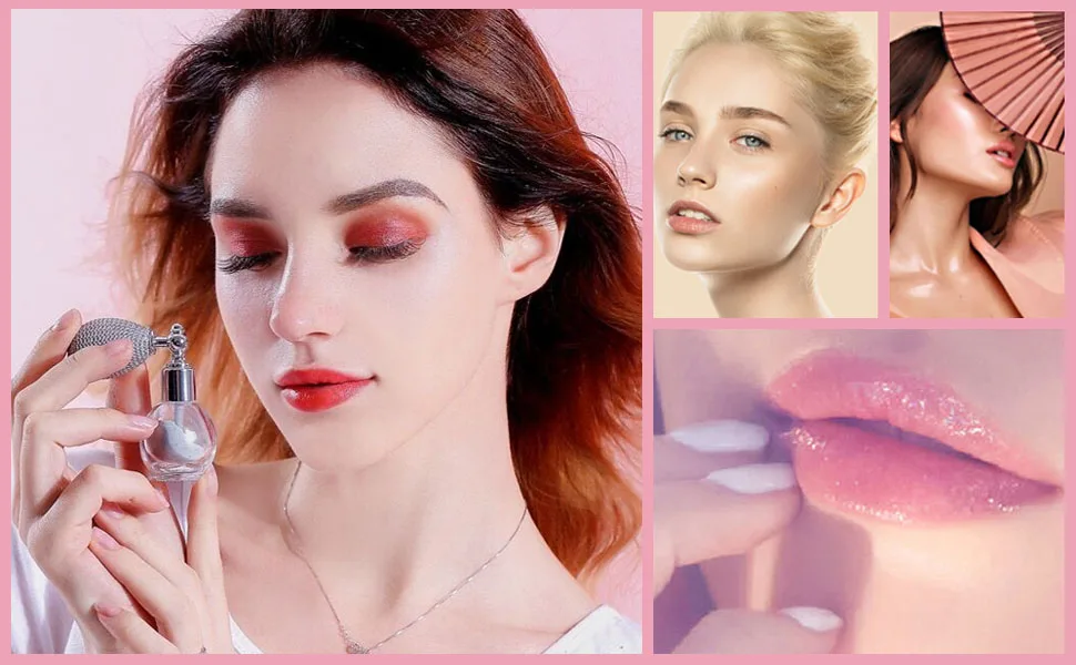 Glitter Body Spray Face Hair Highlighter Spray Shimmer High Gloss Powder Sparkle Makeup Cosmetic (03# Nude Pink) - product information 3