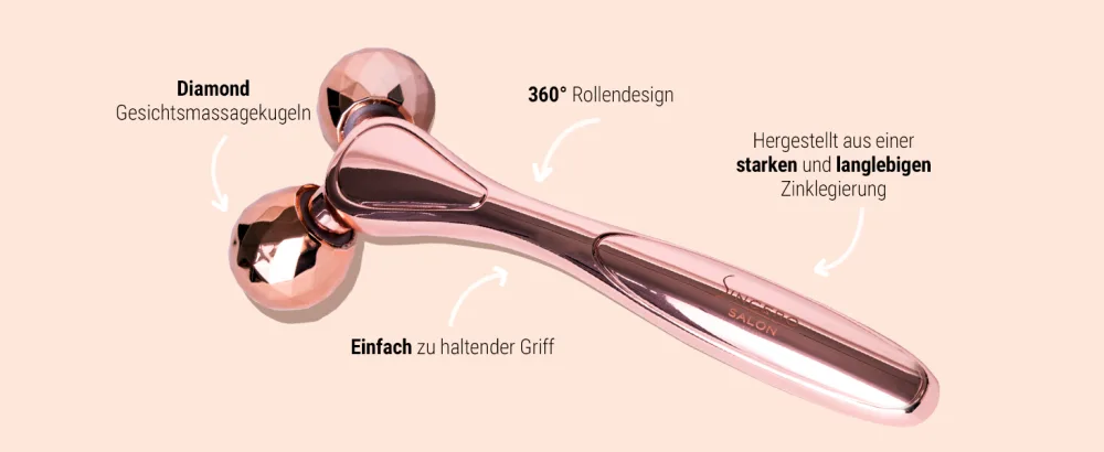 Sincero Salon - 3D Face Massage device - Anti -fold face massage device - Immediate face lifting - counter- 3d face massage scooter - 3D facial roller 3D face roller - 3d roller