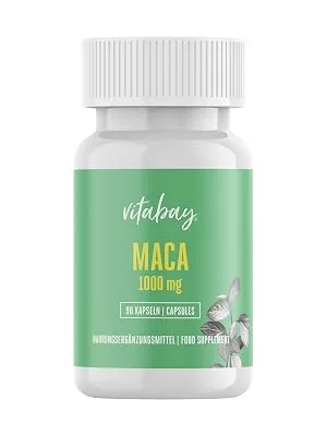 Vitabay maca capsules high dose 3000mg daily dosage (with 3 capsules) - 90 Maca capsules - Maca high doses maca tablets maca root maca root maca root capsules maca 90 pieces (1 Pack) - L-Tyrosin