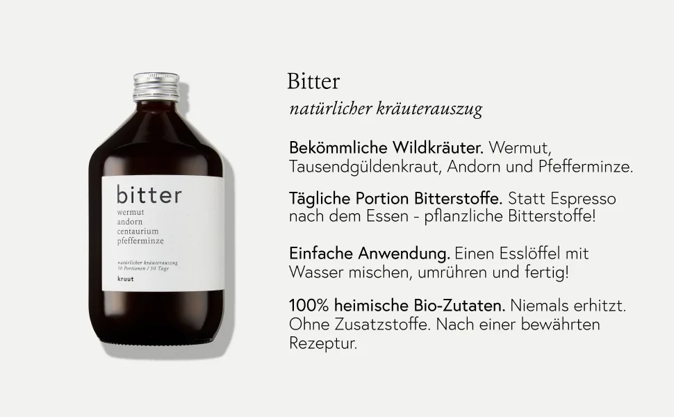 kruut Organic Herbal Extract Bitter 150 ml 150 ml (1 pack) - Bitter