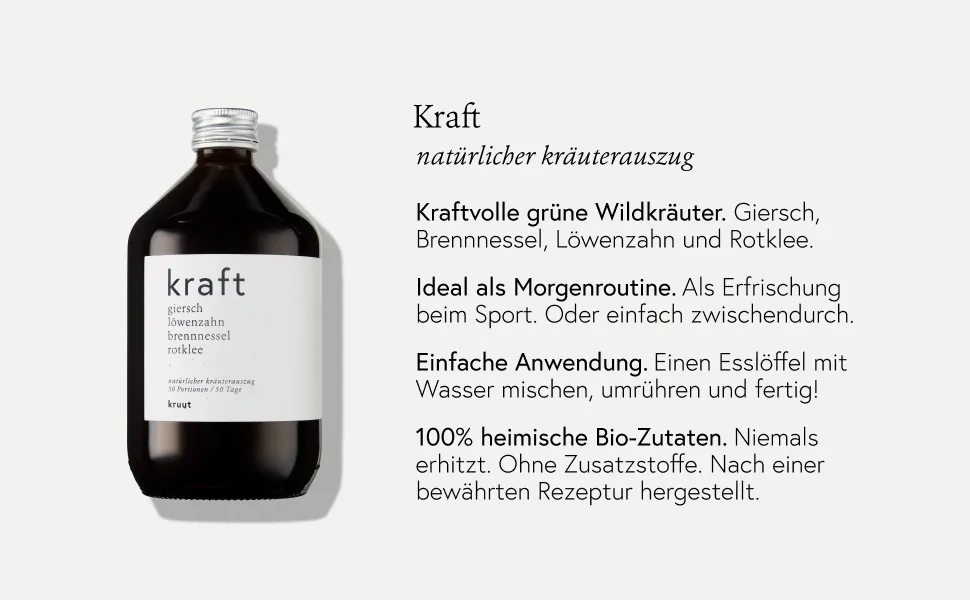 kruut organic herbal extract power 150 ml 150 ml (1 pack) - Kraft