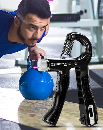 Almah hand trainer finger trainer 5-pack forear-sleeved grip coach trainer set adjustable grip trainer finger training gear T finger extensor training ring and stress relief ball black-5 pack - Griffkraft Trainer