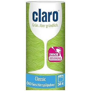 Claro Classic Dishwashing Powder - Biodegradable - 1x 900g container 900 g (1 pack) - claro ÖKO Classic Geschirrspülpulver