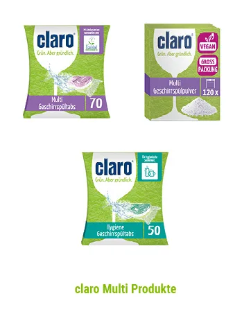 Claro Classic Dishwashing Powder - Biodegradable - 1x 900g container 900 g (1 pack) - claro Multi Produkte