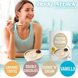 Body Attack Protein Pudding Vanilla 1 pack (1 x 210 g) Vanilla 210 g (1 pack) - Pudding