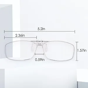 Teraise clip on reading glasses with folding function Full-frame metal glasses with a clip function Developed for myopielese for men and women HD-lens portable glasses case (1.0x) - Glasrahmen-Ebenenspiegel Herren/Damen UV-Schutzbrille Herren/Damen Blaulicht-Ruhebrille Herren/Damen