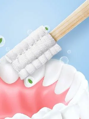30pcs Mini Disposable Toothbrush No Toothpaste Needed Portable Soft Oral Care for Kids Aged Maternity Travel(Mint) - cepillo de dientes