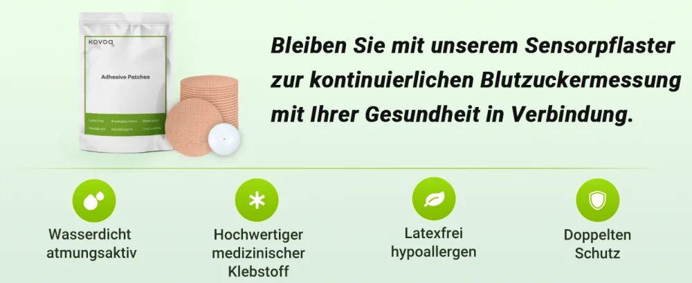 Kovoq 30x Freestyle Libre 3 sensor pavement plaster waterproof with hardshell covers for freestyle Libre sensor breathable and skin-friendly (black) 30x black bag packaging - Bleiben Sie mit unserem Sensorpflaster zur kontinuierlichen Blutzuckermessung
