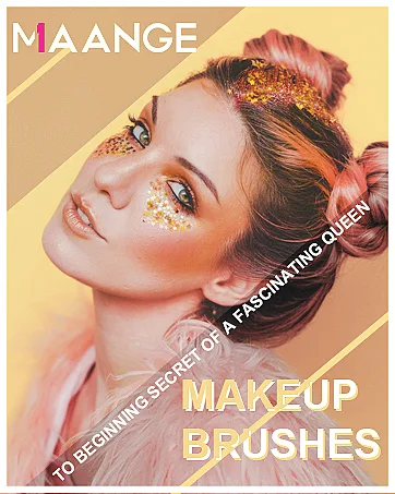 Brush Set Makeup Maange 18pcs Make Up Pinula Premium Synthetic Foundation make-up brush concealer eyeshadow make up brush sets rosa-1 - make up pinsel set