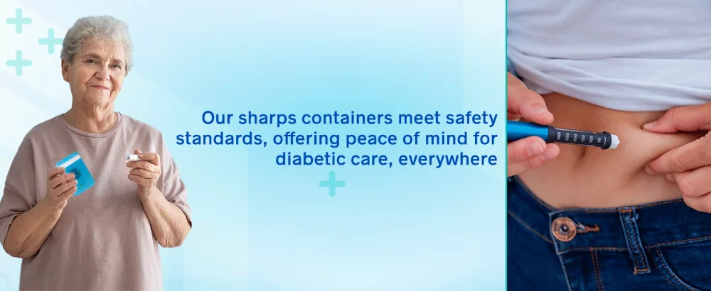 Safefine Portable Travel Sharps Container - Safe Disposal Container for Pen Needles Lancets Test Strips - 2 Pack - product information 8