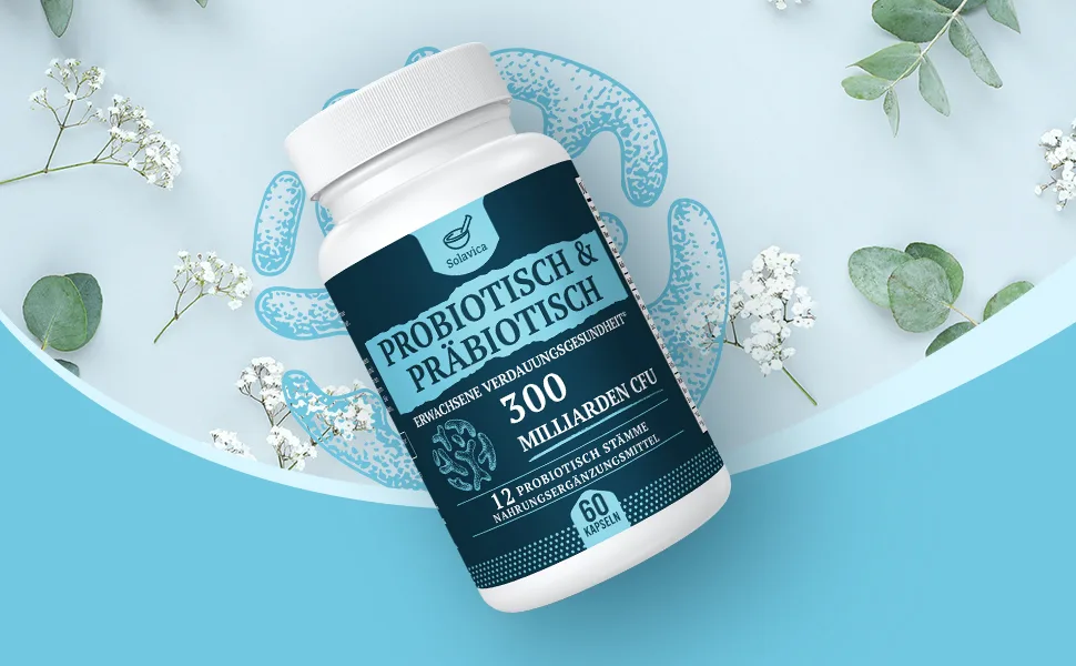 Probiotics with 300 billion KBE high-doses probiotics capsules intestinal flora structure complex etc. with lactobacillus & bifidobacteria (60 pieces (1-pack)) 60 pieces (1 Pack) - Probiotika