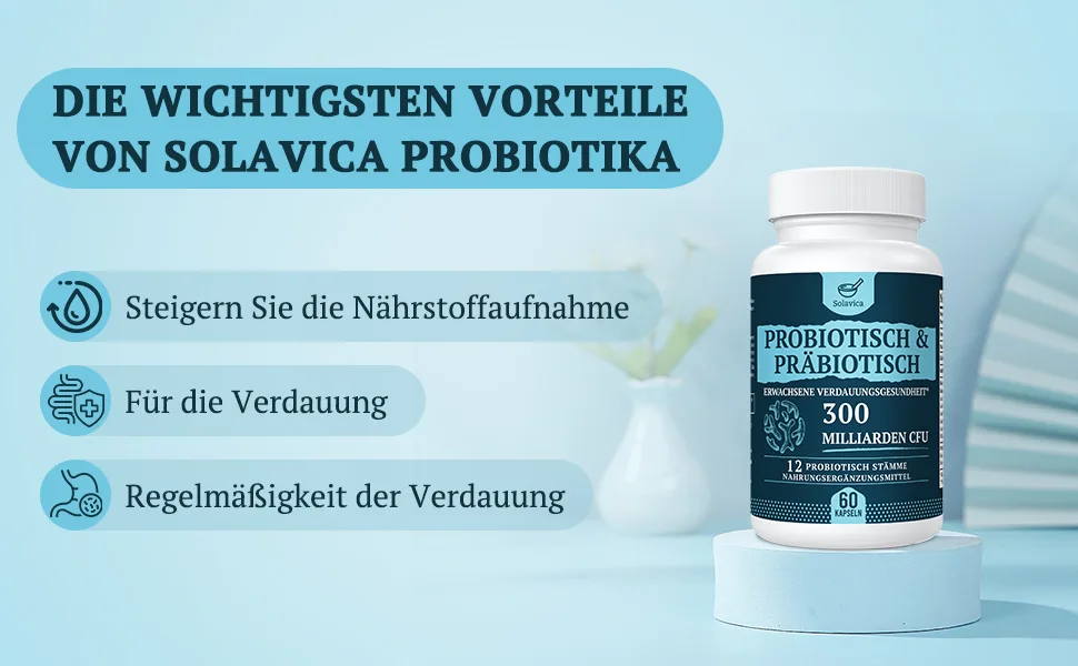 Probiotics with 300 billion KBE high-doses probiotics capsules intestinal flora structure complex etc. with lactobacillus & bifidobacteria (60 pieces (1-pack)) 60 pieces (1 Pack) - Probiotika