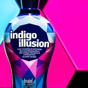 Devoted Creations Indigo Illusion Dark Tanning Lotion 12.25 oz - DC tanning, devoted, creations, tan, tanning, tanning salon, bed, bronze, tanned, crueltyfree