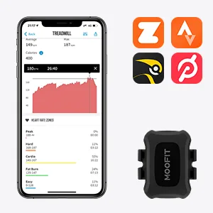 MOOFIT CS9 speed sensor and cadence sensor Bluetooth & Ant+ wireless bicycle speed sensor IP67 waterproof compatible with wahoo wift peloton coosporides rouvy black 1 pack - Geschwindigkeitssensor und Trittfrequenzsensor